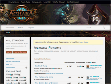 Tablet Screenshot of forums.achaea.com
